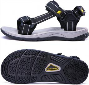 img 1 attached to Summer Hiking Sandals For Women - CAMELSPORTS Comfortable Flat Walking Womens Sandals For Athletic Sports, Beach And Water Activities