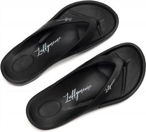 img 2 attached to Comfortable And Stylish Flip Flops For Summer: LUFFYMOMO Womens Mens Slip-On Sandals
