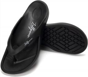 img 3 attached to Comfortable And Stylish Flip Flops For Summer: LUFFYMOMO Womens Mens Slip-On Sandals
