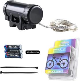 img 3 attached to Multicolor Waterproof Bike Wheel Lights 2021 - MapleSeeker Kids Bicycle Spoke Lights With Batteries Included