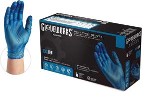 img 4 attached to 🧤 GLOVEWORKS Blue Vinyl Light-Industrial Disposable Gloves, 3 Mil, Food-Safe, Latex & Powder-Free, Medium, Box of 100 - Convenient and Reliable Hand Protection for Various Industries