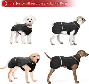 img 1 attached to 🐶 Dress Your Pooch in Style: Dogcheer Warm Dog Coat – A Waterproof Winter Apparel for Small, Medium, and Large Dogs