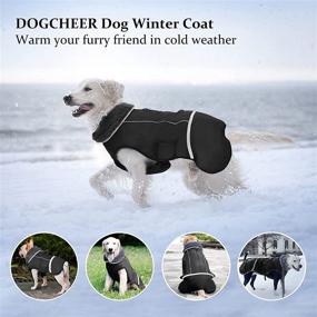 img 3 attached to 🐶 Dress Your Pooch in Style: Dogcheer Warm Dog Coat – A Waterproof Winter Apparel for Small, Medium, and Large Dogs