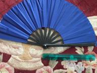 картинка 1 прикреплена к отзыву Chinese/Japanese Folding Nylon-Cloth Hand Fan - Amajiji Large Women'S Gift Craft Dance Fan от Cori Nance