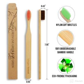 img 2 attached to 🌿 Sustainable Toothbrushes: Eco-Friendly, Biodegradable, Sensitive Dental Care