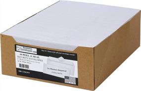img 2 attached to 500 Box White Self-Seal Security Tinted Envelope 3 7/8X8 7/8 Inch Windowless - EnDoc #9 Peel And Seal Strong Business Mailers
