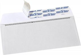 img 3 attached to 500 Box White Self-Seal Security Tinted Envelope 3 7/8X8 7/8 Inch Windowless - EnDoc #9 Peel And Seal Strong Business Mailers