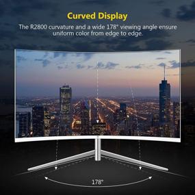 img 2 attached to Z Edge Z-EDGE 1920X1080 Backlight Eye Care Technology 75Hz Curved HDMI HD Monitor