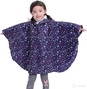 img 4 attached to 🌧️ Spmor Kids Rain Poncho: Ultimate Hooded Jacket Rain Coat for Optimal Protection