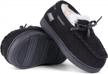 comfy & durable toddler moccasin house shoes with memory foam sole for indoor- outdoor wear logo