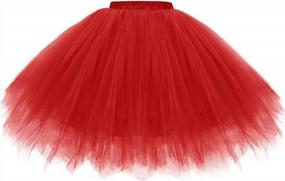 img 4 attached to Vintage Tulle Ballet Bubble Dance Party Costume Adult Skirts - Gardenwed Christmas Tutu Skirt For Women With Optimal SEO