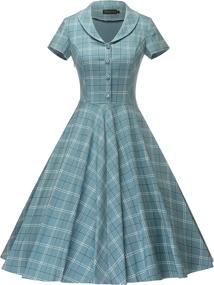 img 4 attached to GownTown Womens 1950S Vintage Pockets Women's Clothing ~ Dresses