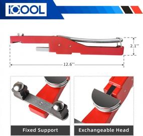 img 3 attached to ICOOL Tubing Bender Kit - Professional Hand Tool For Soft Copper And Aluminum 1/4 To 7/8 Inch - Perfect For HVAC And Refrigeration System Maintenance - Includes Tube Cutter