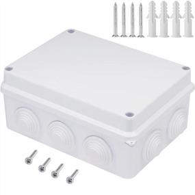img 4 attached to Waterproof Electrical Junction Box - Universal Enclosure For Projects - ABS Plastic - IP65 Rated - 5.9 X 4.3 X 2.8 Inch (150 X 110 X 70Mm) - White