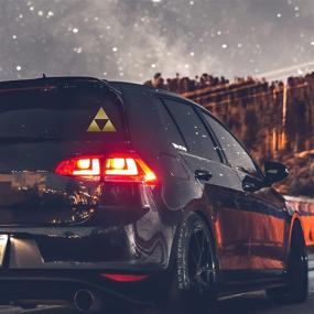 img 3 attached to 🔺 Gold Triforce Triangle Sticker Decal for Notebook, Car, Laptop - 6" x 5