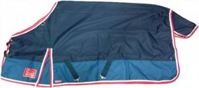 img 2 attached to Shires Highlander Lite Turnout Blanket 69 Petrol: Premium Pet Protection for All-Weather Comfort