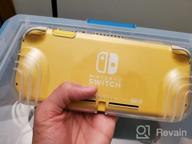 img 1 attached to Nintendo Switch Lite 2019 Thunderbolt Series Protective Clear Cover With TPU Grip Case By Mumba review by Jesus Cordova