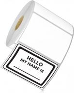 removable direct thermal labels - 3" x 2" - compatible with rollo & zebra printers - 1” core - water & oil resistant - perforated - 4 rolls, 3000 labels - by officesmartlabels logo