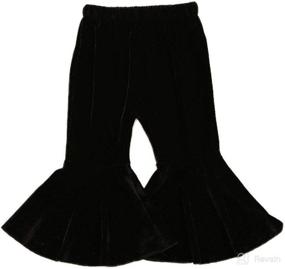 img 4 attached to Villagepageme Toddler Bell Bottoms Леггинсы Брюки