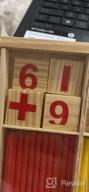 img 1 attached to Wooden Counting Stick Set: Educational Math Toy With Number Cards And Rods Box By Alytimes review by David Strawn
