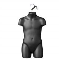 black 3/4 child mannequin torso logo