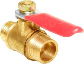 img 3 attached to 2-Pack Joywayus 1/4" Male Hose Pipe Tubing Fitting Brass Mini Ball Valve Shut Off Switch With 180 Degree Operation Handle.