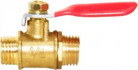 img 2 attached to 2-Pack Joywayus 1/4" Male Hose Pipe Tubing Fitting Brass Mini Ball Valve Shut Off Switch With 180 Degree Operation Handle.