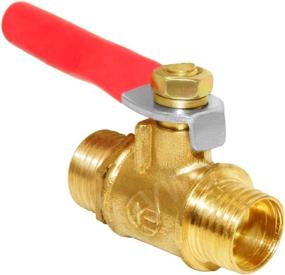 img 1 attached to 2-Pack Joywayus 1/4" Male Hose Pipe Tubing Fitting Brass Mini Ball Valve Shut Off Switch With 180 Degree Operation Handle.