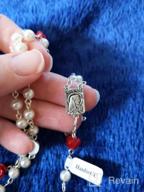 img 1 attached to 📿 Hedi HanlinCC 6mm Glass Pearl Beads Catholic Rosary with Lourdes Center Piece - Inspire Devotion with Exquisite Craftsmanship review by Ross Sugden