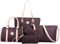 👜 elegant leather handbag: versatile classic shoulder women's totes with wallets- a must-have! logo