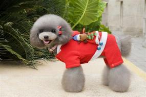 img 3 attached to Keep Your Furry Friend Cozy With Tangpan Doll'S Christmas Dog Jumpsuit Hoodie Coat Size M