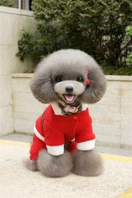 img 2 attached to Keep Your Furry Friend Cozy With Tangpan Doll'S Christmas Dog Jumpsuit Hoodie Coat Size M