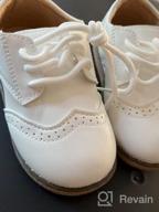 img 1 attached to Meckior Toddler Wedding Leather Numeric_8_Point_5 Boys' Shoes in Loafers review by Oscar Colangelo
