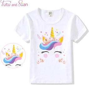 img 3 attached to 🦄 Ultra Unicorn Birthday: Girls' Clothing T Shirt with Short Sleeves - Top Choice for Tees & Blouses