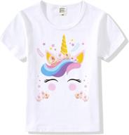 🦄 ultra unicorn birthday: girls' clothing t shirt with short sleeves - top choice for tees & blouses logo