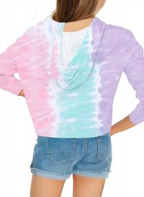 img 1 attached to Girls' Casual Tie-Dye Sweatshirt: Trendy Crewneck Long-Sleeve Pullover Top By LookbookStore