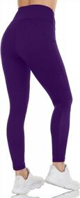 img 2 attached to RAYPOSE Women'S Workout Leggings: Pockets, Tummy Control & Mesh For Gym & Yoga!
