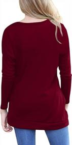 img 1 attached to Women'S Long Sleeve Tunic Tops Fall Casual Blouse Shirt
