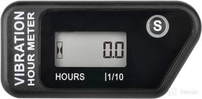 img 4 attached to 🔋 Black Runleader Digital Self Powered Wireless Hour Meter with Vibration Activation, Resettable Job Timer, User Lock Shutdown – Ideal for Generator, Marine, ATV, Lawn Mower Motor