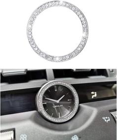 img 4 attached to 🕒 Stylish 1797 Crystal Clock: Bling Accessories for Lexus NX200/NX300, Time Cap Covers, Interior Decoration for Men and Women