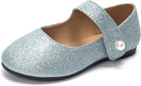 img 4 attached to 🩰 FUNKYMONKEY Toddler Girls' Ballet Flats Shoes - Casual & Little