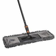effortlessly clean hard-to-reach areas with swopt's 24" microfiber dust mop and 60" steel handle combo - interchangeable with all cleaning products and machine washable for repeated use! logo