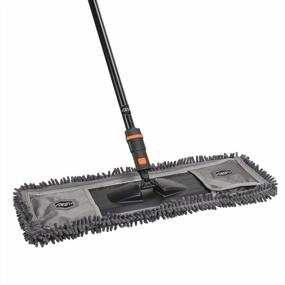 img 4 attached to Effortlessly Clean Hard-To-Reach Areas With SWOPT'S 24" Microfiber Dust Mop And 60" Steel Handle Combo - Interchangeable With All Cleaning Products And Machine Washable For Repeated Use!
