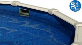 img 3 attached to Smartline Pacific Ice 30-Foot Round UniBead Liner - 25 Gauge Virgin Vinyl, Durable For Steel Sided Above-Ground Pools