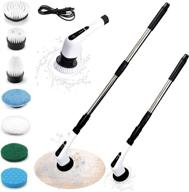 🧼 2022 electric spin scrubber power scrubber: 7 brush heads, long handle & cordless design for effortless cleaning of bathroom, kitchen, and floors logo