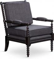 dty indoor living silverthorne spindle chair, эспрессо, уголь логотип