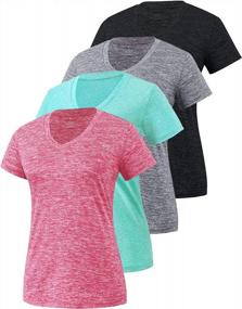 img 4 attached to Stay Dry And Comfortable During Workouts With Xelky Women'S Moisture-Wicking Athletic T-Shirts - 3-4 Pack