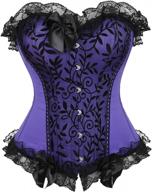 floral overbust corset top for curvy women - frawirshau plus size bustier lingerie логотип