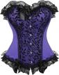 floral overbust corset top for curvy women - frawirshau plus size bustier lingerie logo