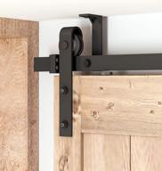 6.6ft diyhd straight roller barn wood closet door sliding track hardware - ceiling mount kit for interior design logo